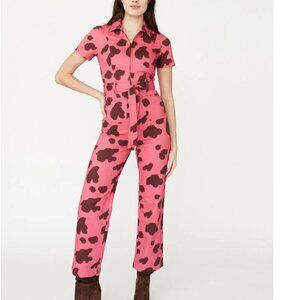RACHEL ANTONOFF Sal Jumpsuit Moo Pink Size 8